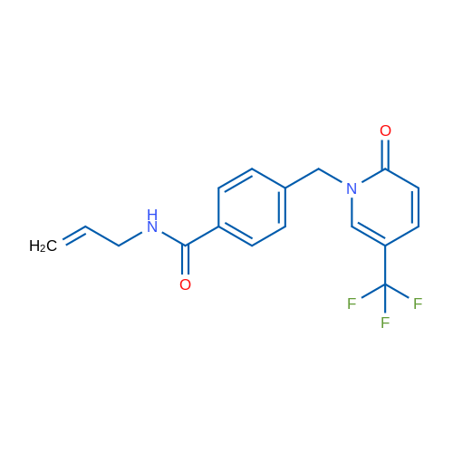4-{[2-oxo-5-(trifluoromethyl)-1,2-dihydropyridin-1-yl]methyl}-N-(prop-2-en-1-yl)benzamide 1g