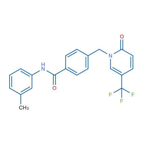 N-(3-Methylphenyl)-4-{[2-oxo-5-(trifluoromethyl)-1,2-dihydropyridin-1-yl]methyl}benzamide 1g