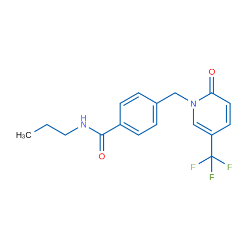 4-{[2-oxo-5-(trifluoromethyl)-1,2-dihydropyridin-1-yl]methyl}-N-propylbenzamide 1g