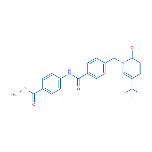 Methyl 4-(4-{[2-oxo-5-(trifluoromethyl)-1,2-dihydropyridin-1-yl]methyl}benzamido)benzoate 1g
