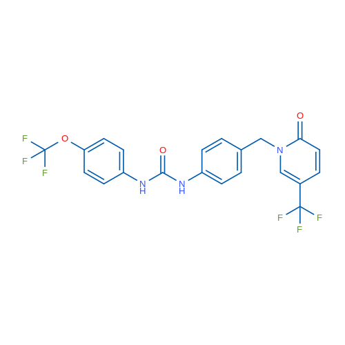 1-(4-{[2-oxo-5-(trifluoromethyl)-1,2-dihydropyridin-1-yl]methyl}phenyl)-3-[4-(trifluoromethoxy)phenyl]urea 1g