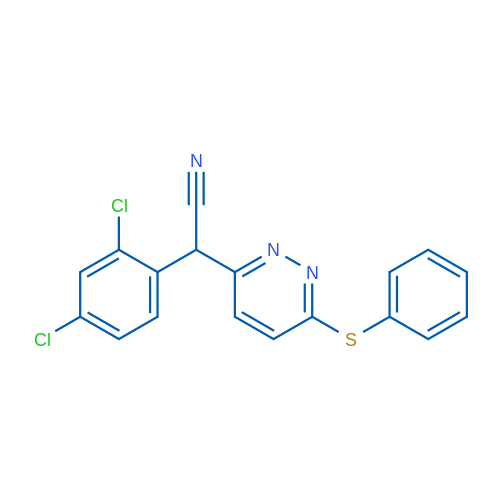 2-(2,4-Dichlorophenyl)-2-[6-(phenylsulfanyl)pyridazin-3-yl]acetonitrile 1g