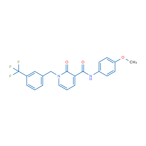 N-(4-Methoxyphenyl)-2-oxo-1-{[3-(trifluoromethyl)phenyl]methyl}-1,2-dihydropyridine-3-carboxamide 1g