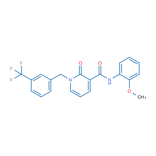 N-(2-Methoxyphenyl)-2-oxo-1-{[3-(trifluoromethyl)phenyl]methyl}-1,2-dihydropyridine-3-carboxamide 1g
