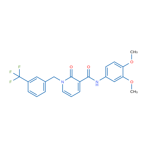 N-(3,4-Dimethoxyphenyl)-2-oxo-1-{[3-(trifluoromethyl)phenyl]methyl}-1,2-dihydropyridine-3-carboxamide 1g