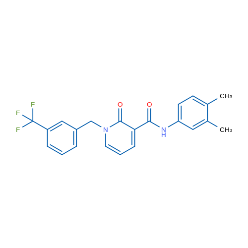 N-(3,4-Dimethylphenyl)-2-oxo-1-{[3-(trifluoromethyl)phenyl]methyl}-1,2-dihydropyridine-3-carboxamide 1g