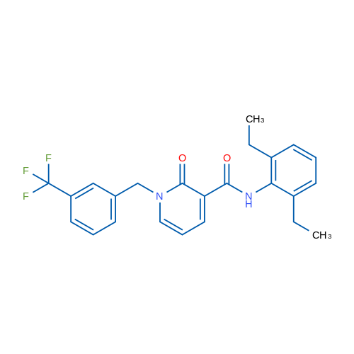 N-(2,6-Diethylphenyl)-2-oxo-1-{[3-(trifluoromethyl)phenyl]methyl}-1,2-dihydropyridine-3-carboxamide 1g