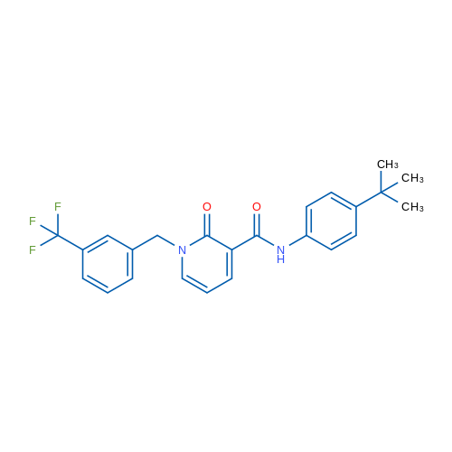 N-(4-tert-Butylphenyl)-2-oxo-1-{[3-(trifluoromethyl)phenyl]methyl}-1,2-dihydropyridine-3-carboxamide 1g