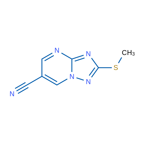 2-(Methylsulfanyl)-[1,2,4]triazolo[1,5-a]pyrimidine-6-carbonitrile 1g