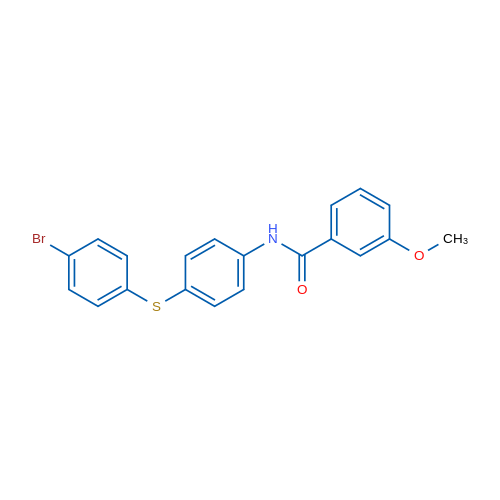 N-{4-[(4-bromophenyl)sulfanyl]phenyl}-3-methoxybenzamide 1g