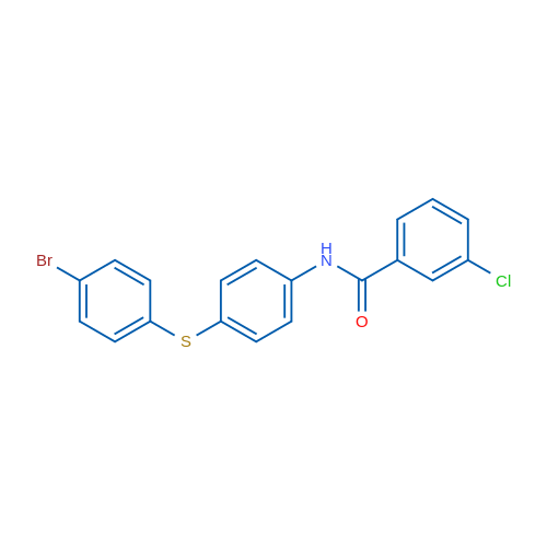 N-{4-[(4-bromophenyl)sulfanyl]phenyl}-3-chlorobenzamide 1g