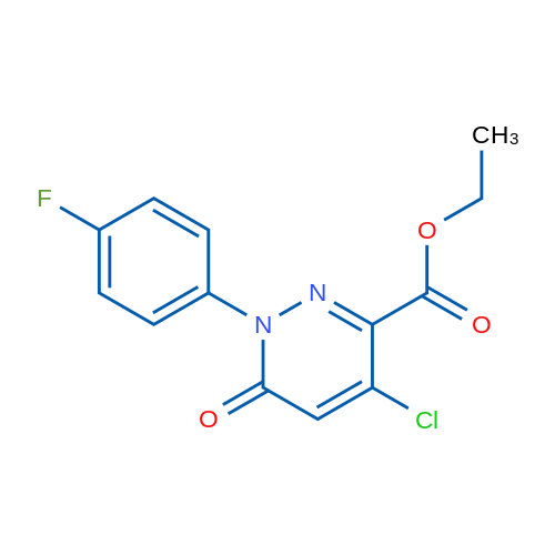 Ethyl 4-chloro-1-(4-fluorophenyl)-6-oxo-1,6-dihydropyridazine-3-carboxylate 5g