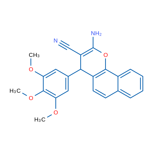 2-Amino-4-(3,4,5-trimethoxyphenyl)-4H-benzo[h]chromene-3-carbonitrile 1g