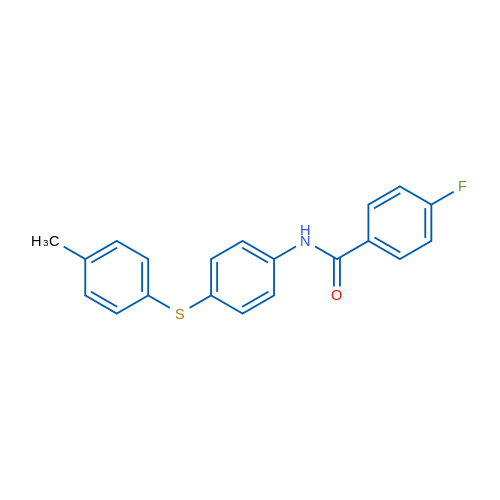 4-Fluoro-N-{4-[(4-methylphenyl)sulfanyl]phenyl}benzamide 1g