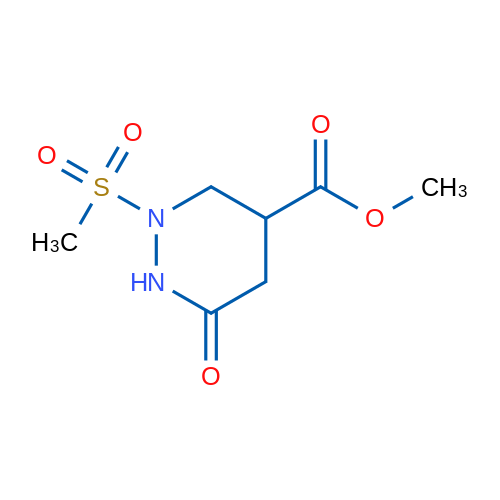 Methyl 2-methanesulfonyl-6-oxo-1,2-diazinane-4-carboxylate 1g