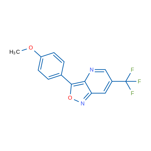 3-(4-Methoxyphenyl)-6-(trifluoromethyl)-[1,2]oxazolo[4,3-b]pyridine 1g