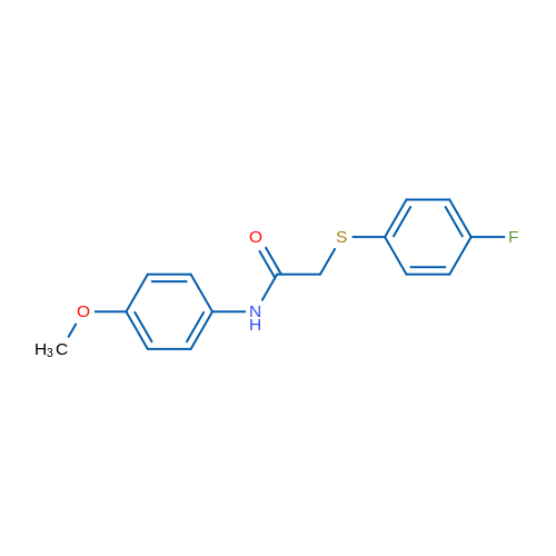 2-[(4-Fluorophenyl)sulfanyl]-N-(4-methoxyphenyl)acetamide 1g