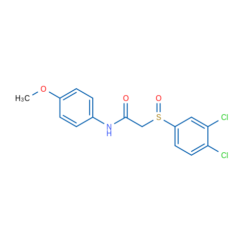 2-(3,4-Dichlorobenzenesulfinyl)-N-(4-methoxyphenyl)acetamide 1g