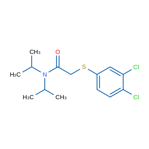 2-[(3,4-Dichlorophenyl)sulfanyl]-N,N-bis(propan-2-yl)acetamide 1g