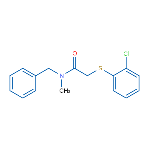 N-Benzyl-2-[(2-chlorophenyl)sulfanyl]-N-methylacetamide 1g