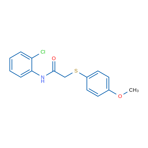 N-(2-Chlorophenyl)-2-[(4-methoxyphenyl)sulfanyl]acetamide 1g