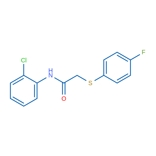 N-(2-Chlorophenyl)-2-[(4-fluorophenyl)sulfanyl]acetamide 1g