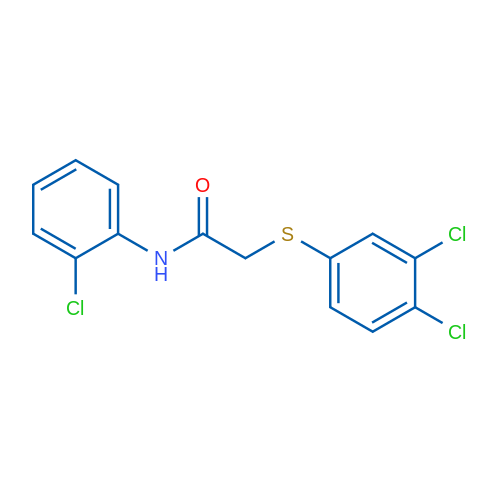 N-(2-Chlorophenyl)-2-[(3,4-dichlorophenyl)sulfanyl]acetamide 1g