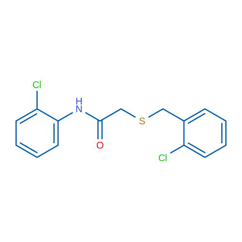 N-(2-Chlorophenyl)-2-{[(2-chlorophenyl)methyl]sulfanyl}acetamide 1g