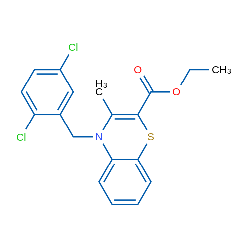 Ethyl 4-[(2,5-dichlorophenyl)methyl]-3-methyl-4H-1,4-benzothiazine-2-carboxylate 100mg