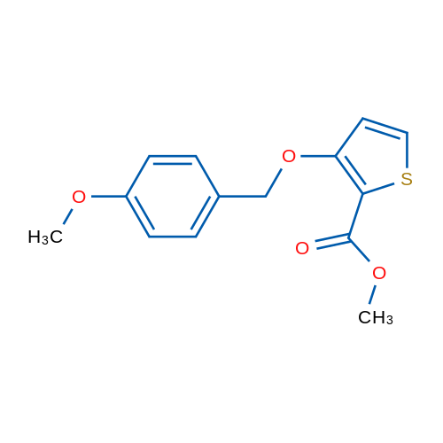 Methyl 3-[(4-methoxyphenyl)methoxy]thiophene-2-carboxylate 1g