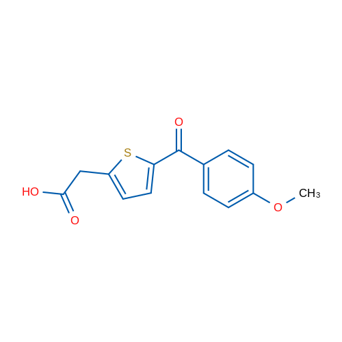 2-[5-(4-Methoxybenzoyl)thiophen-2-yl]acetic acid 50mg