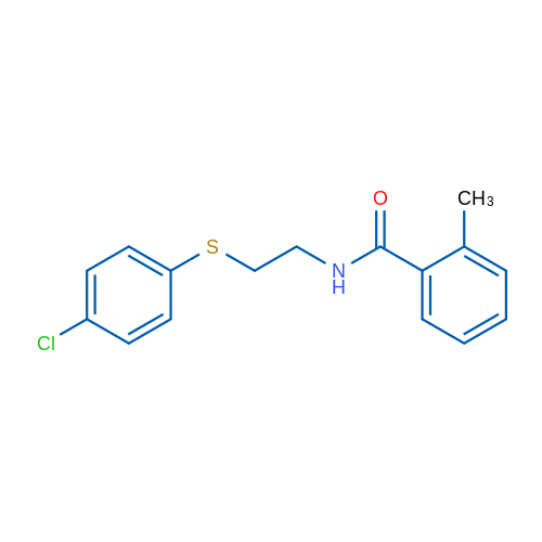 N-{2-[(4-chlorophenyl)sulfanyl]ethyl}-2-methylbenzamide 1g
