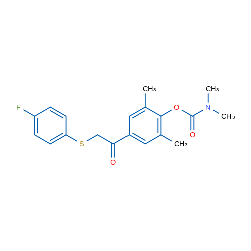 4-{2-[(4-fluorophenyl)sulfanyl]acetyl}-2,6-dimethylphenyl N,N-dimethylcarbamate 1g