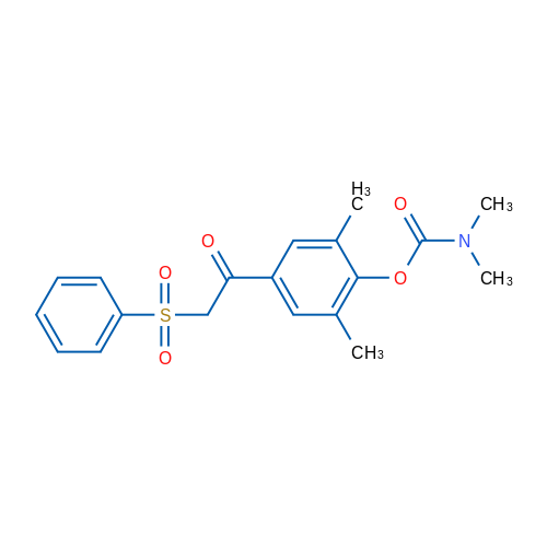 4-[2-(Benzenesulfonyl)acetyl]-2,6-dimethylphenyl N,N-dimethylcarbamate 1g