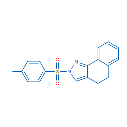 2-(4-Fluorobenzenesulfonyl)-2H,4H,5H-benzo[g]indazole 1g