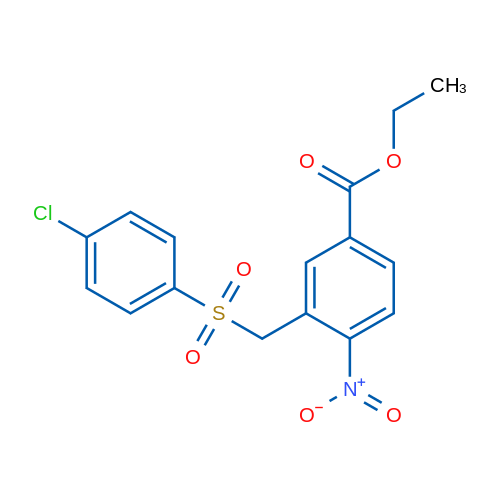 Ethyl 3-[(4-chlorobenzenesulfonyl)methyl]-4-nitrobenzoate 1g