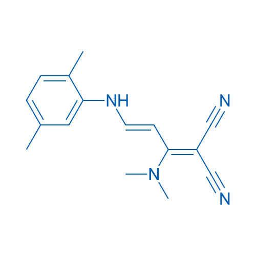 2-[(2E)-1-(Dimethylamino)-3-[(2,5-dimethylphenyl)amino]prop-2-en-1-ylidene]propanedinitrile 1g