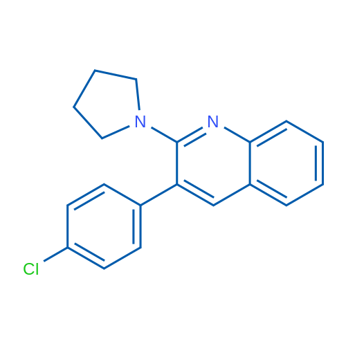 3-(4-Chlorophenyl)-2-(pyrrolidin-1-yl)quinoline 1g