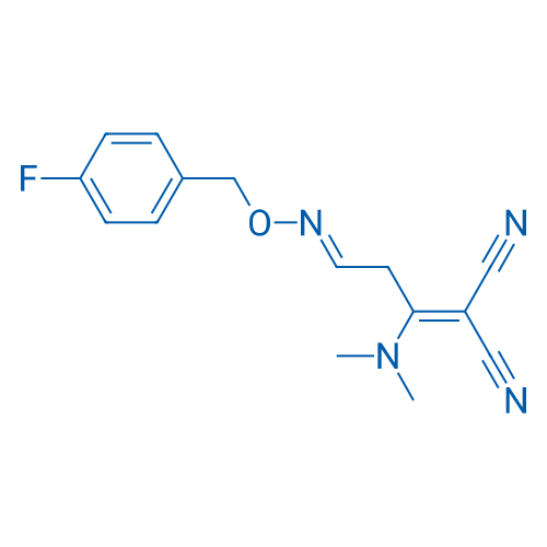 2-[(3E)-1-(Dimethylamino)-3-{[(4-fluorophenyl)methoxy]imino}propylidene]propanedinitrile 1g