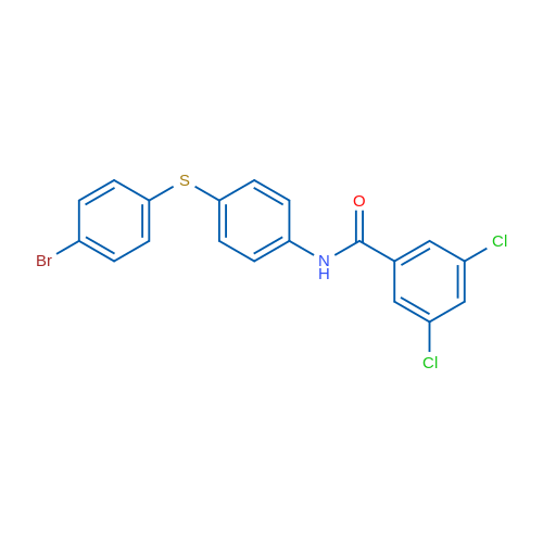 N-{4-[(4-bromophenyl)sulfanyl]phenyl}-3,5-dichlorobenzamide 1g