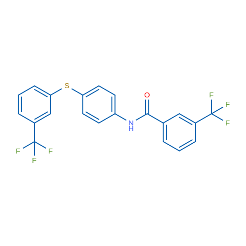 3-(Trifluoromethyl)-N-(4-{[3-(trifluoromethyl)phenyl]sulfanyl}phenyl)benzamide 1g