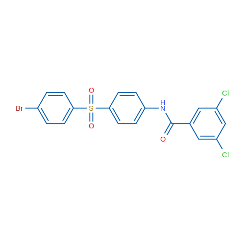 N-[4-(4-Bromobenzenesulfonyl)phenyl]-3,5-dichlorobenzamide 1g