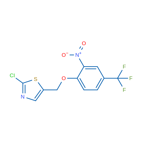 2-Chloro-5-{[2-nitro-4-(trifluoromethyl)phenoxy]methyl}-1,3-thiazole 1g