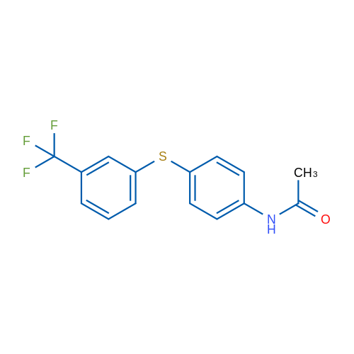 N-(4-{[3-(trifluoromethyl)phenyl]sulfanyl}phenyl)acetamide 1g