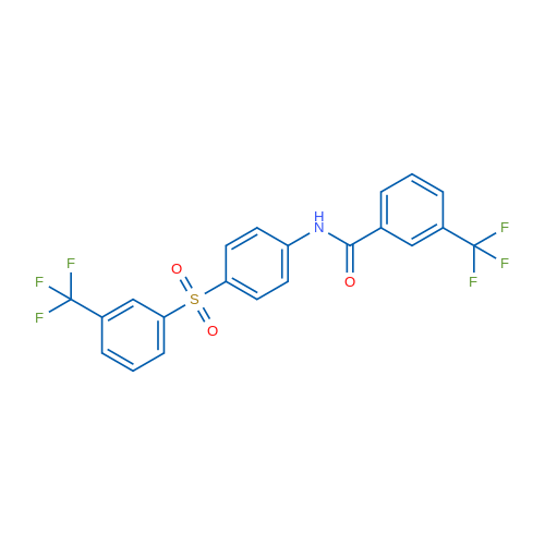 3-(Trifluoromethyl)-N-{4-[3-(trifluoromethyl)benzenesulfonyl]phenyl}benzamide 1g