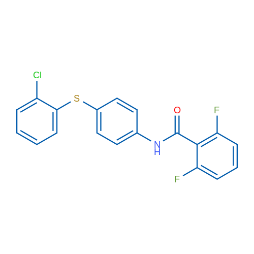 N-{4-[(2-chlorophenyl)sulfanyl]phenyl}-2,6-difluorobenzamide 1g