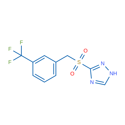 3-{[3-(trifluoromethyl)phenyl]methanesulfonyl}-1H-1,2,4-triazole 100mg