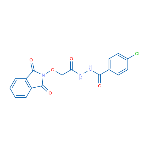 4-Chloro-N'-{2-[(1,3-dioxo-2,3-dihydro-1H-isoindol-2-yl)oxy]acetyl}benzohydrazide 1g