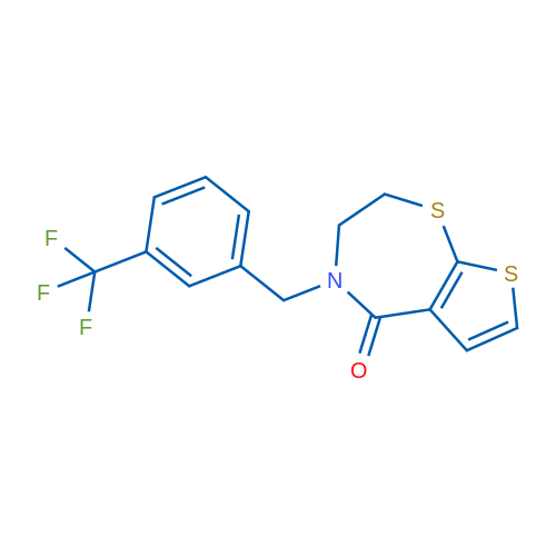 4-{[3-(trifluoromethyl)phenyl]methyl}-2H,3H,4H,5H-thieno[3,2-f][1,4]thiazepin-5-one 1g