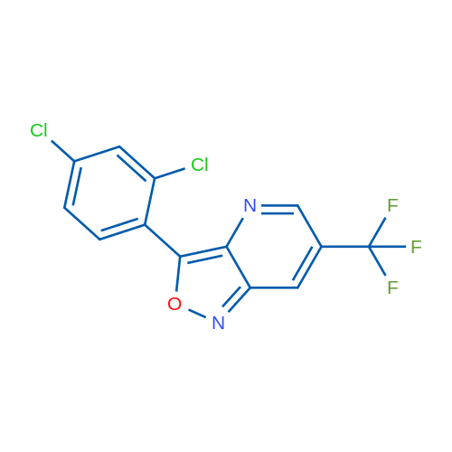 3-(2,4-Dichlorophenyl)-6-(trifluoromethyl)-[1,2]oxazolo[4,3-b]pyridine 1g